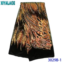 Горячая распродажа! французская кружевная ткань, новая бархатная кружевная ткань с блестками для женских платьев KS3029B