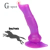 Simulation Dog Penis Huge Dildos Soft Anal Plug Phallus with Suction Cup Stimulate Vagina and Anus Big Dick Sex Toys for Women 1