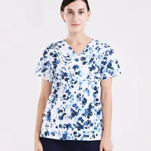 Новая женская медицинская хирургическая Униформа доктор с коротким рукавом наборы скрабов медсестры Рабочая Униформа красота Стоматологическая больница Рабочая одежда