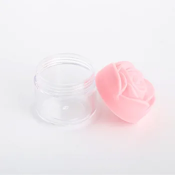 

20g Rose Cap Right-angle Sub-bottling Sample Flower Cap Box Bottle Cream Bottle Cosmetic Cream Eye Shadow Cream Sub-package