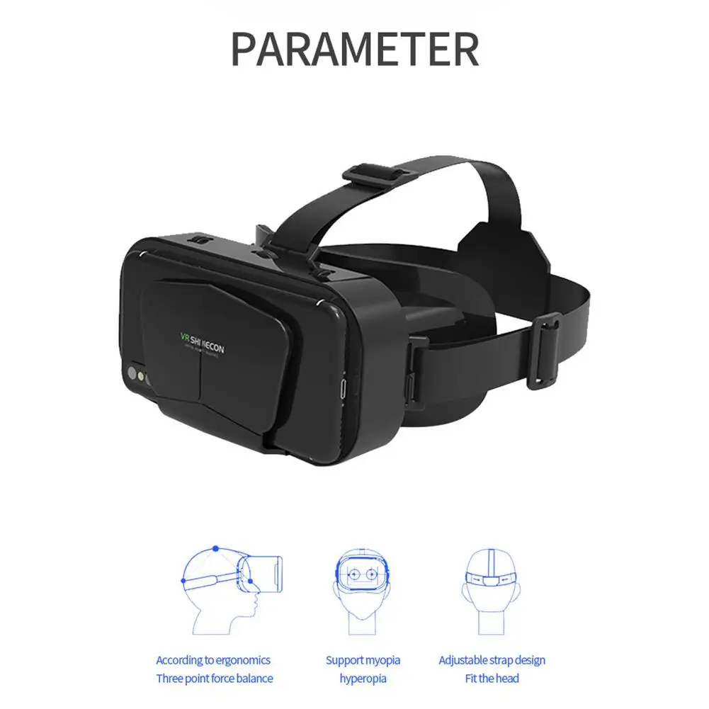 Original 3D VR Headset BOX VR Glasses 3D Virtual Reality Glasses 360 Degree Panorama VR Headset For Google Cardboard Smartphone