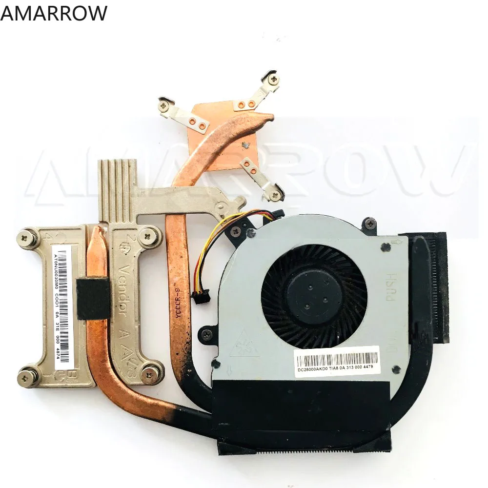 Оригинальный кулер для охлаждения процессора ноутбука, радиатор для Lenovo ThinkPAD E430 E435 E430C E530 E535 DC28000AKD0