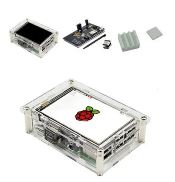 

Raspberry Set 1920X1080 3.5 "Display + HDMI Connector + Case + Touch