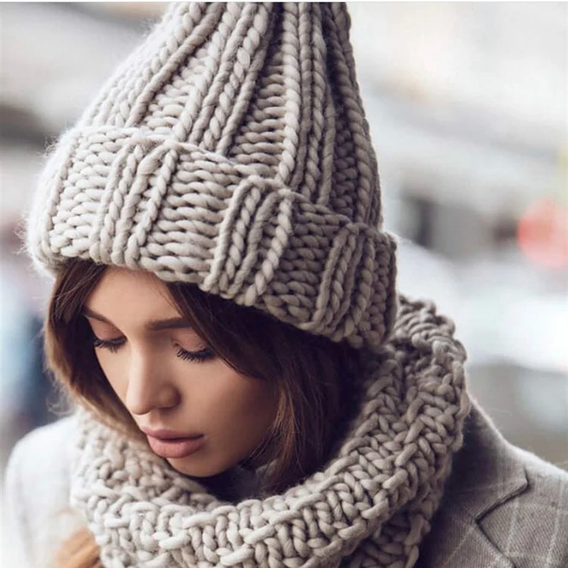 WZCX однотонная утепленная теплая женская зимняя шапка простая полосатая осенне-зимняя Защитная вязаная шапочка с ушками