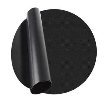 

10 Pcs Round Non Stick BBQ Grill Mats,Reusable Baking Cooking Tools, Heat Resistant BBQ Accessories for Grills