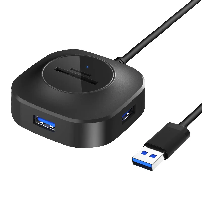 Usb-хаб разветвитель для USB 3,0 концентратор 3 порта с TF слот для sd-карты Micro-USB интерфейс питания для MacBook hp Dell lenovo ноутбука - Цвет: USB 3.0 HUB