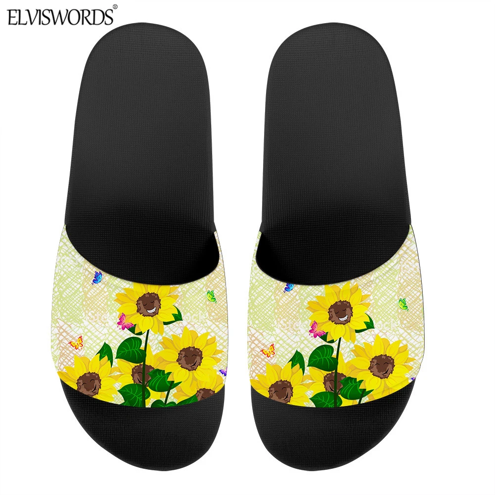 sunflower slide sandals