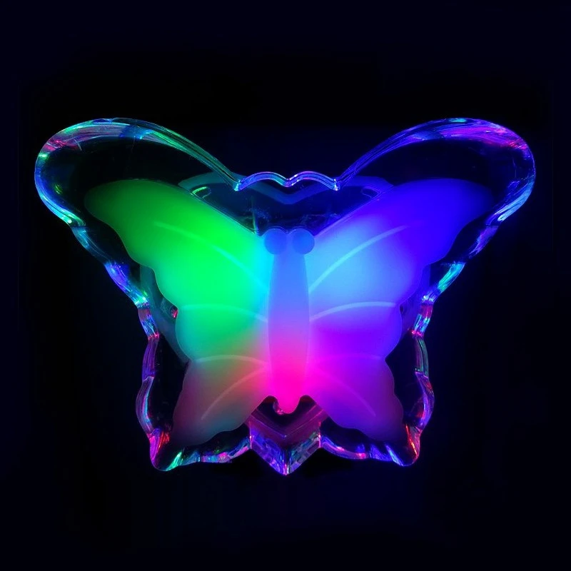 Plug-in LED Night Light Creative Butterfly Shape Lamp Romantic Socket Neon Lights for Children's Room Decoration nite light