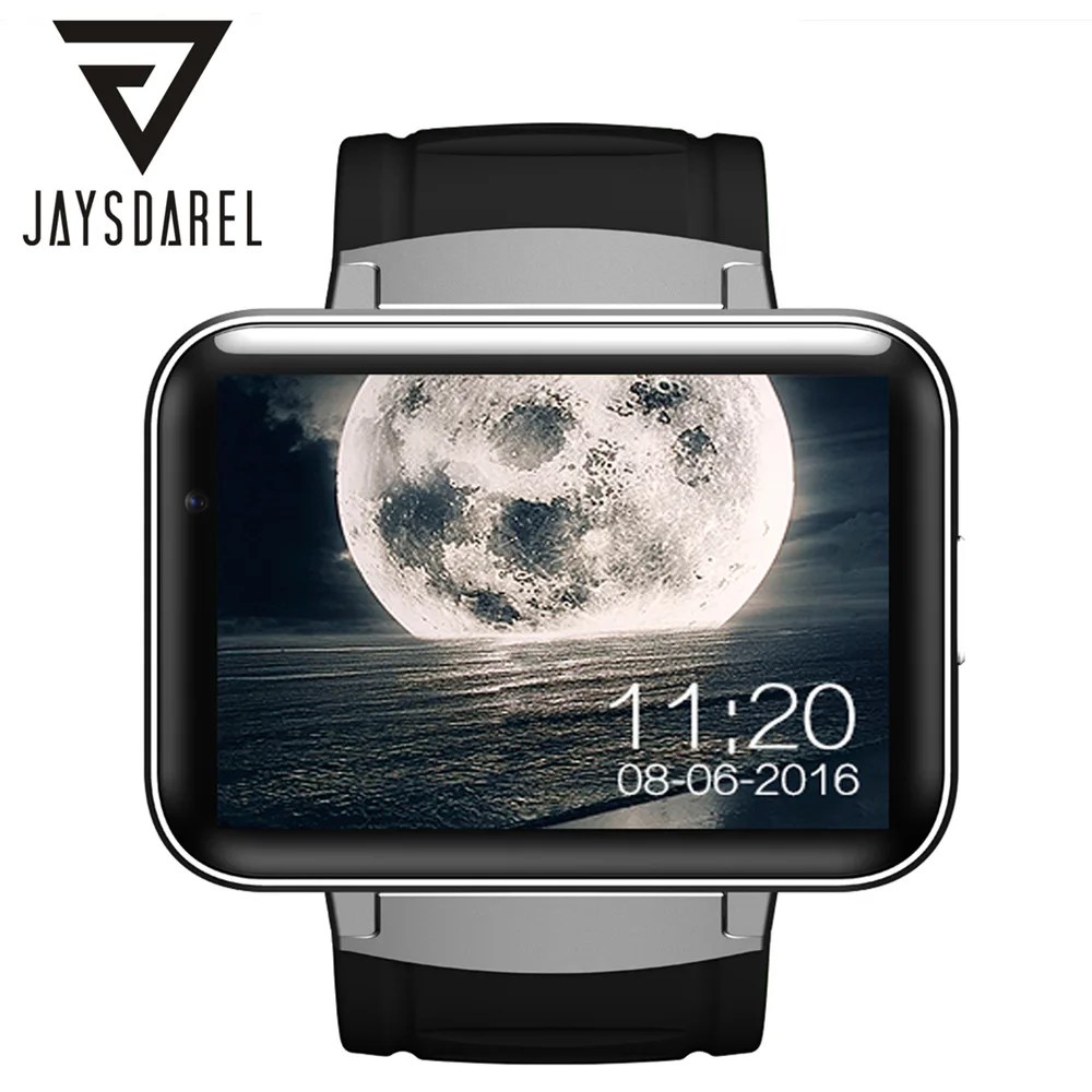 JAYSDAREL DM98 MT6572A двухъядерный 1,2G Android 5,1 Смарт-часы с разрешением 320* 240HD sim-карта 3G wifi gps видео звонок шагомер - Цвет: Silver