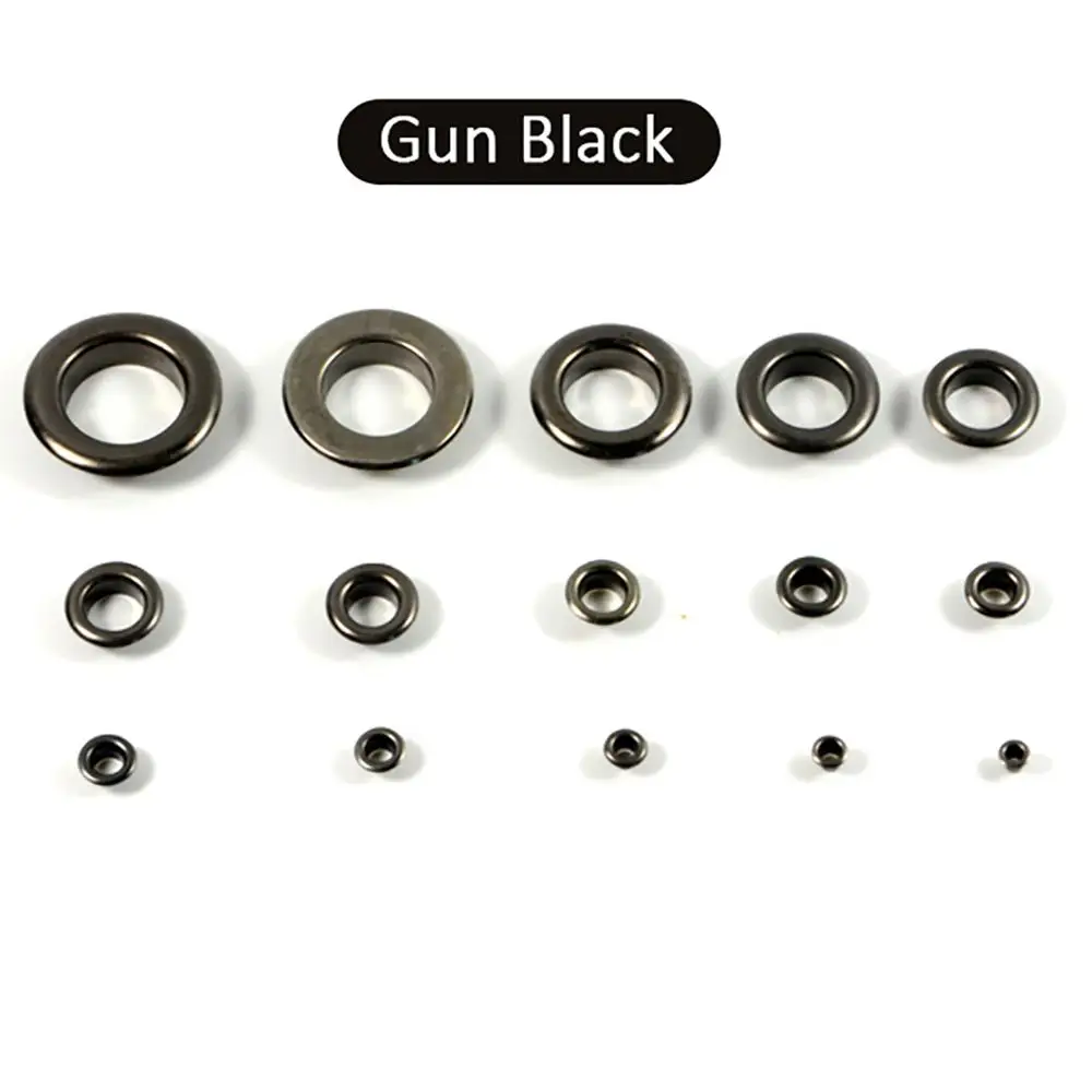 100sets Mix Color Hole Metal Eyelets Grommets For Leathercraft DIY Shoes Belt Cap Bag Tags Clothes Scrapbooking Accessories eyelet grommet ring kit eyelet grommet ring grommet eyelet kit