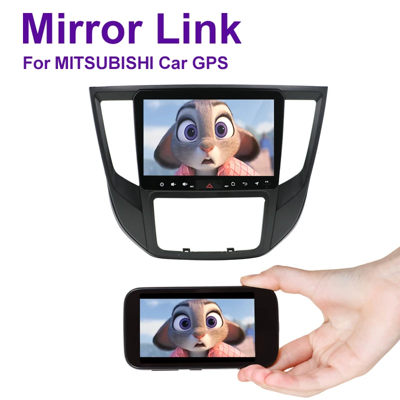 2 din Android 10 0 четырехъядерный автомобильный DVD для Mitsubishi Lancer 2017 Pajero 9 дюймов GPS Радио