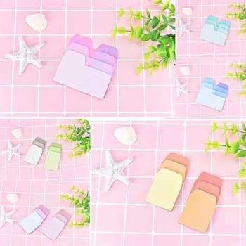 

60 Sheets Self-adhesive Watercolor Paper Memo Pad Office School Gradient Japanese Note Planner Sticker Supplies