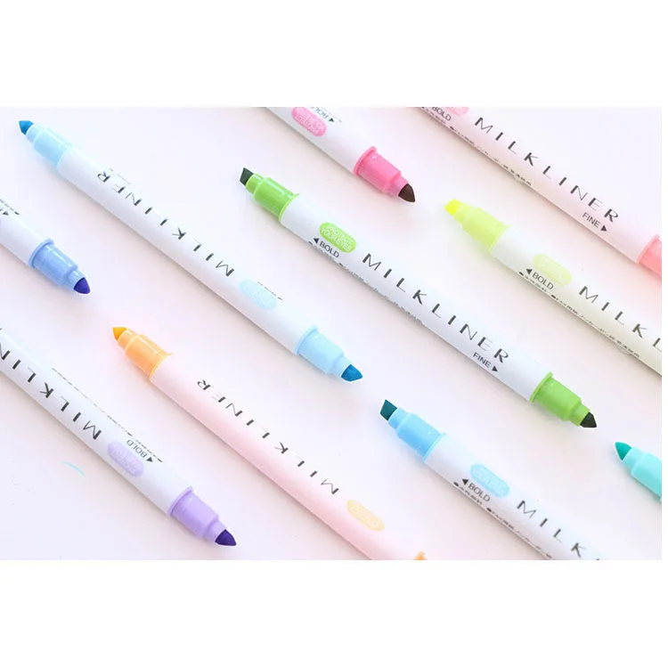 Ручки Mildliner мягкая двухсторонняя флуоресцентная ручка Милая художественная