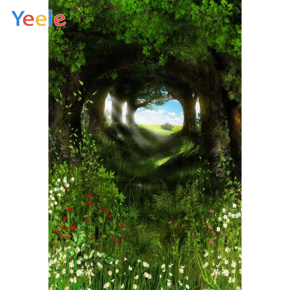 Yeele Фея Весна Алиса-страна чудес волшебный лес фотографии фоны персонализированные фотографии фоны для фотостудии - Цвет: NMH00410