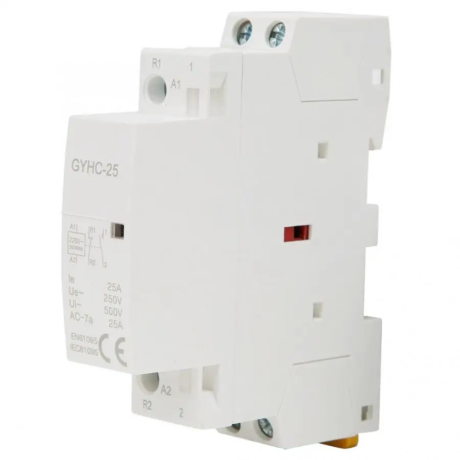 2P 25A 220V 50Hz Mini AC контактор для дома 2NO/2NC/1NO1NC DIN Rail монтажное электрическое