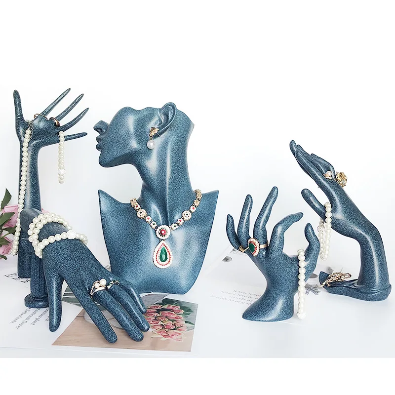 

Top Grade Resin Statue Model xiang lian jia Hanging Bracelets Earrings Jewelry Shelf Ring Setting Jewelry Rack Jewelry Props