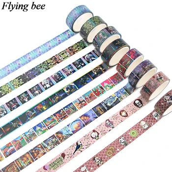 

Flyingbee 15mmX5m Cool Cartoon Harley Quinn Washi Tapes Scrapbooking DIY Deco Creative Van Gogh Masking Tapes X0860