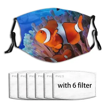 

Outdoor Washable Face Mask Carbon Filter Nose Mouth Mask Daily Mask Sea Fish Respirator Mouth Cover Anti Haze