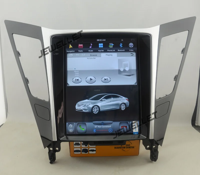 10," tesla стиль вертикальный экран android 6,0 четырехъядерный 1+ 32G Автомобильный gps Радио навигатор для hyundai i45 Sonata 2011