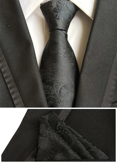 Мужские галстуки, полиэстеровый Шелковый галстук, мужской модный галстук, галстук в горошек, деловые галстуки для мужчин, Свадебный галстук-платок, набор, подарки для мужчин - Цвет: T008