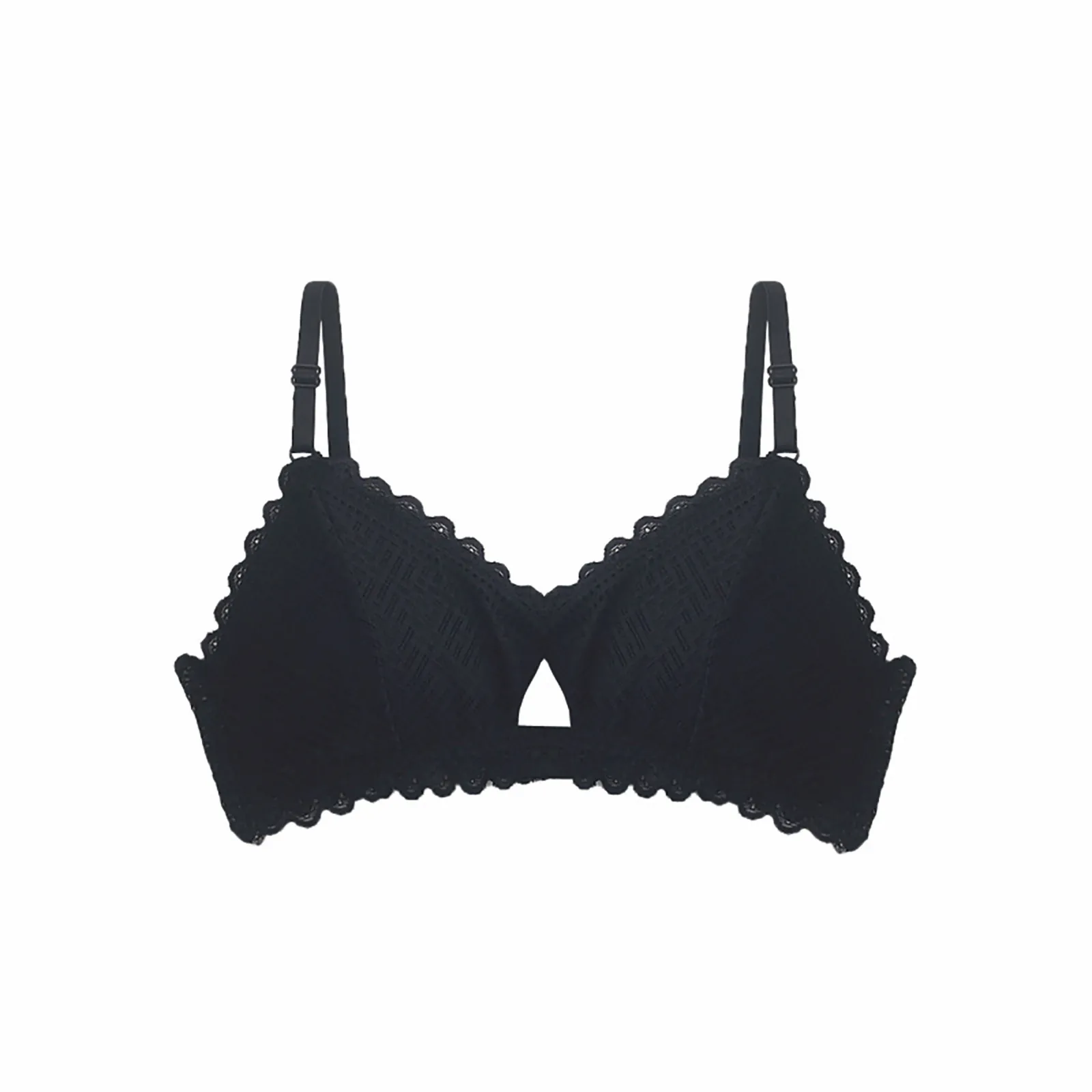 Women's Lace Bra Comfortable And Sexy, Light Proof, No Hoop Lace Strap Bra Crop Tops Seamless