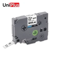 UniPlus тканевые ленты TZe FA231 TZeFA231 для принтера Brother P touch 12 мм черные