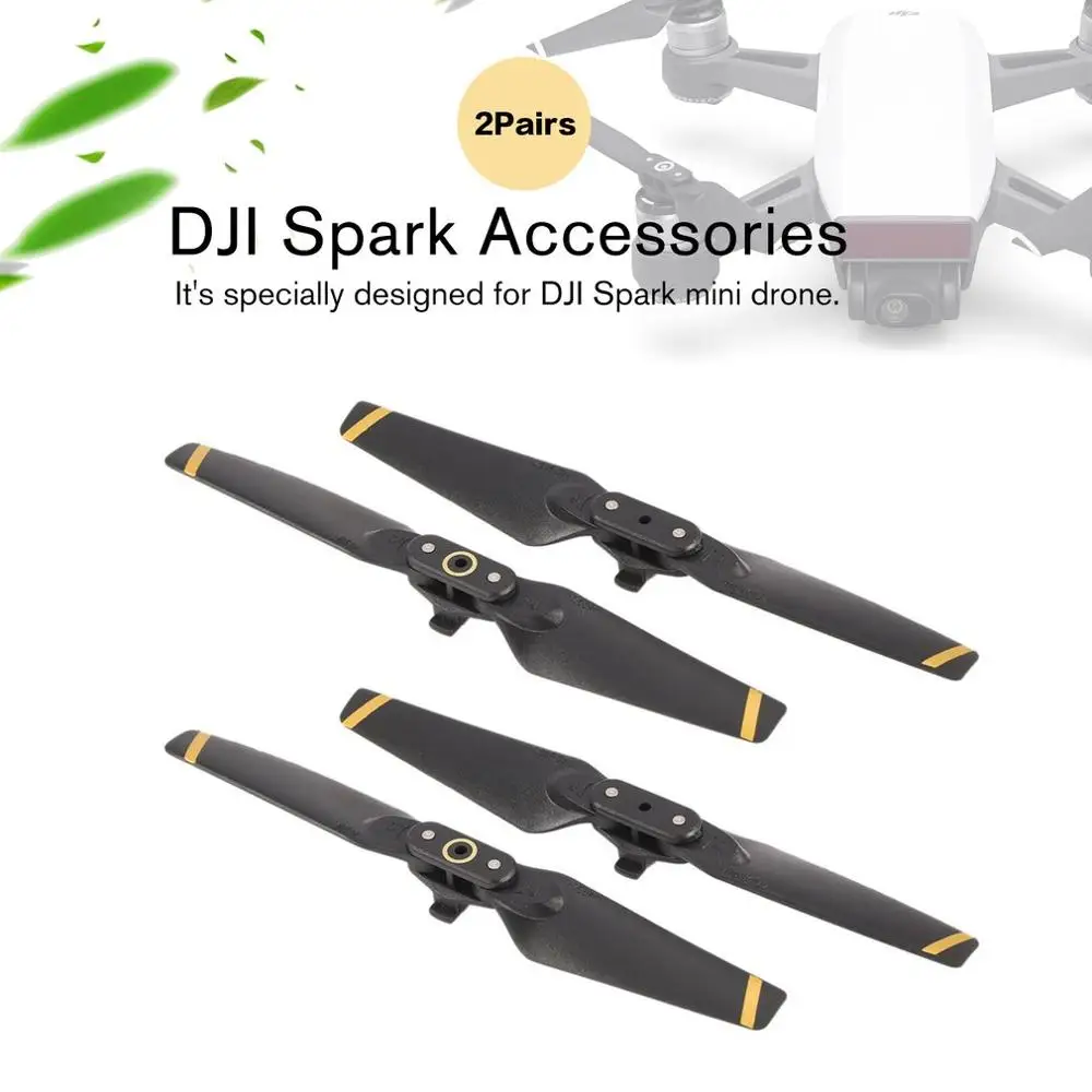 2 пары FPV складной CW CCW Замена пропеллеров лезвия реквизит для DJI Spark RC Дрон аксессуары Запчасти наборы