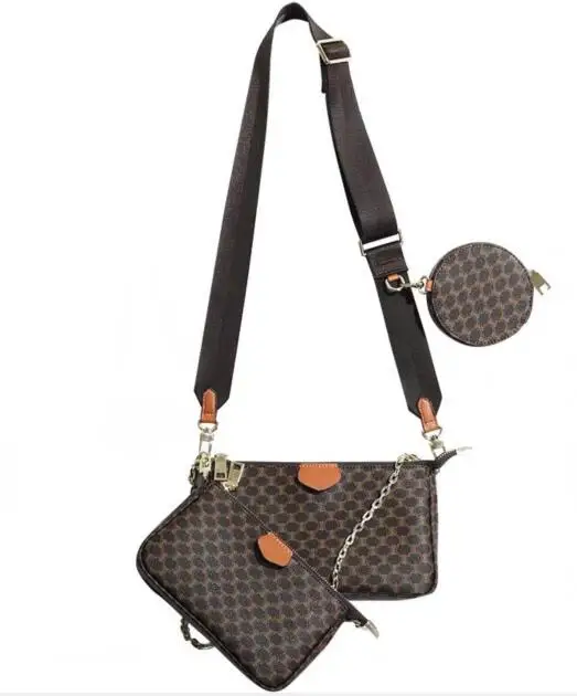

New fashion multII POCHETTE FELICIE bag chain three piece high quality real leather speedy bag metis bag with dust bag and bOX