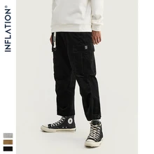 Коллекция, мужские вельветовые свободные комбинезоны, одноцветные мужские вельветовые зимние повседневные уличные штаны 93323W