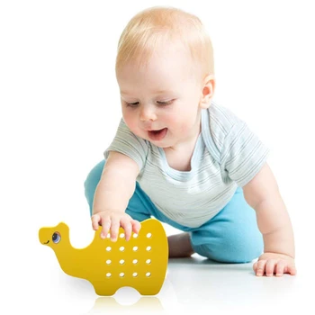 

3pcs/lot Kids Montessori Educational Toys Camel Sheep Threading Board Handmade Threading Life Skills Learning Children Toys