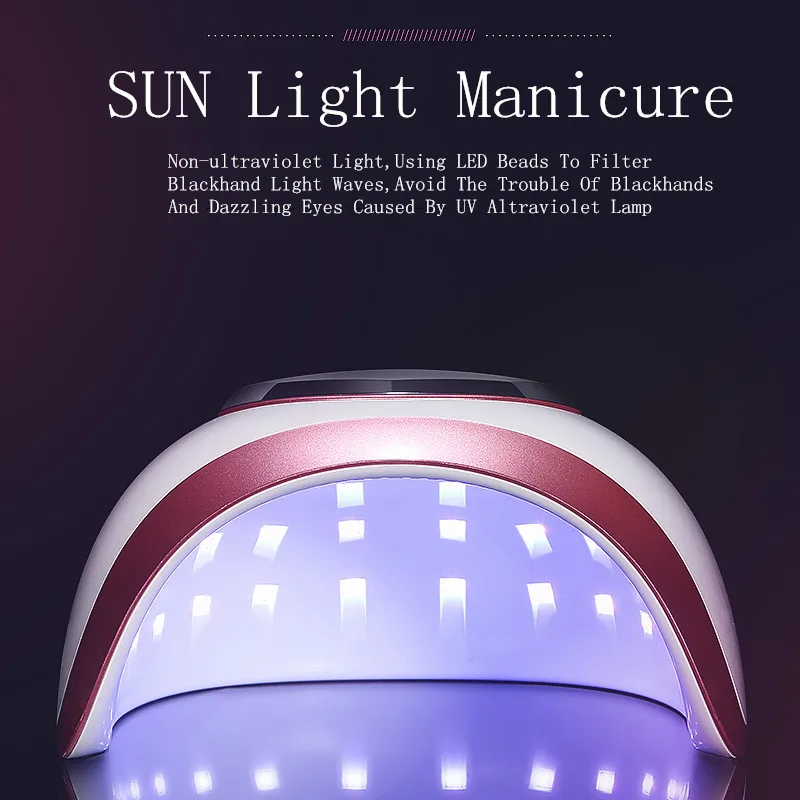 УФ-лампа Star4s 72 Вт Светодиодный светильник для ногтей Сушилка для ногтей Все гели для лака солнце свет лампы Сушилка инфракрасный датчик таймер жидкокристаллический смарт-дисплей
