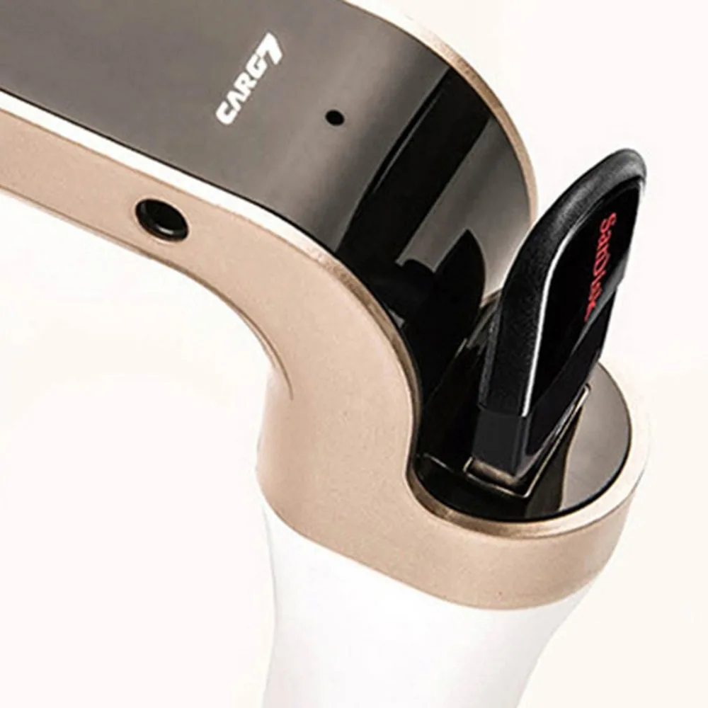 High Quality Mini Car Mp3 Player USB Car Charger Portable Car Charger Support Dual AUX Cable