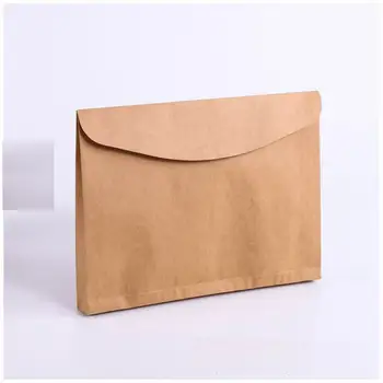 

Horizontal Documents Bags File Holder Blank Thick Kraft Paper Envelope Gift Packaging Bags For Office School