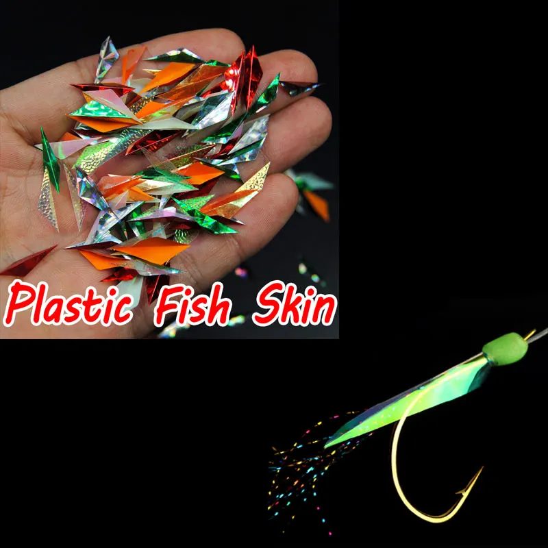 50pcs Silicone Fish Head For DIY Sabiki Rig Material Soft Lure Making Bait  New