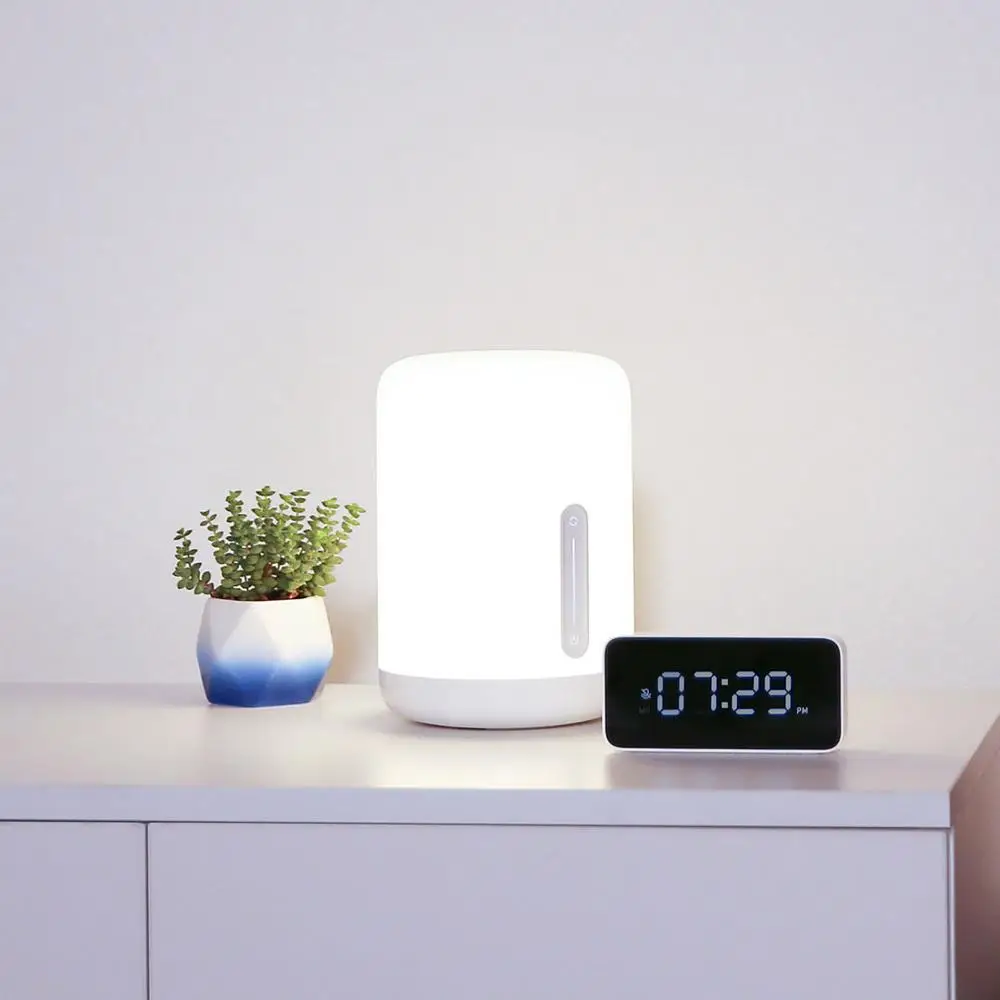 Xiao mi jia светодиодный прикроватный светильник 2 Smart WRGB ночник сенсорный переключатель Wifi mi Home приложение Apple Homekit Сири, голосовой контроль