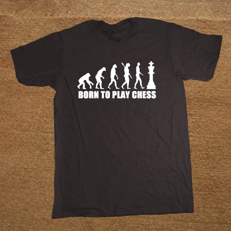 

Brand Clothing Evolution Of Chess Player Funny T Shirt Tshirt Men Cotton Short Sleeve T-shirt Top Tees Camiseta
