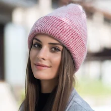 Women Knitted Winter Rabbit Fluff Fur Hat Beanie Femme Warm Cap Female Soft Women Skullies Girl Solid Bonnet Thick Beanies Women Knitted Winter Rabbit Fluff Fur Hat Beanie Femme Warm Cap Female Soft Women Skullies Girl Solid Bonnet Thick Beanies