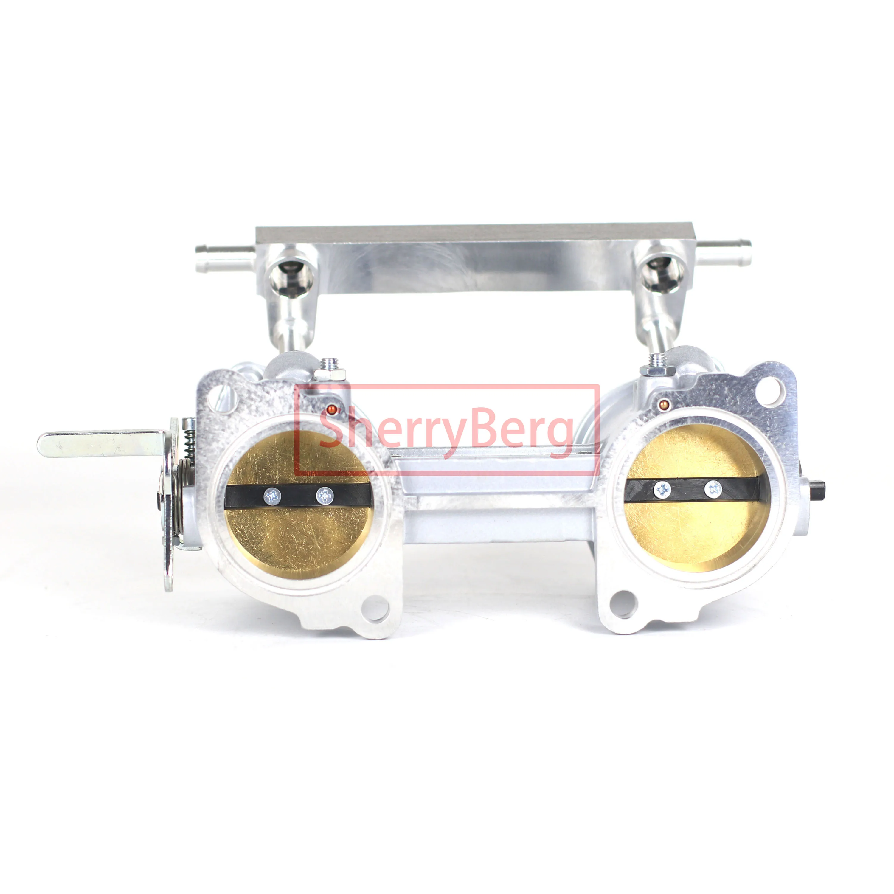 SherryBerg 45MM 45IDA TBS 스로틀 바디 (Jenvey IDA 베이스 카브 인젝션용) 84mm 높이 45mm Weber & Dellorto W 연료 레일 호환