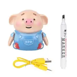 Индукционная ручка, игрушка, usb зарядка, Автоматическая Индукционная ручка, модель, обучающая игрушка для детей, с ручкой в виде свиньи, в