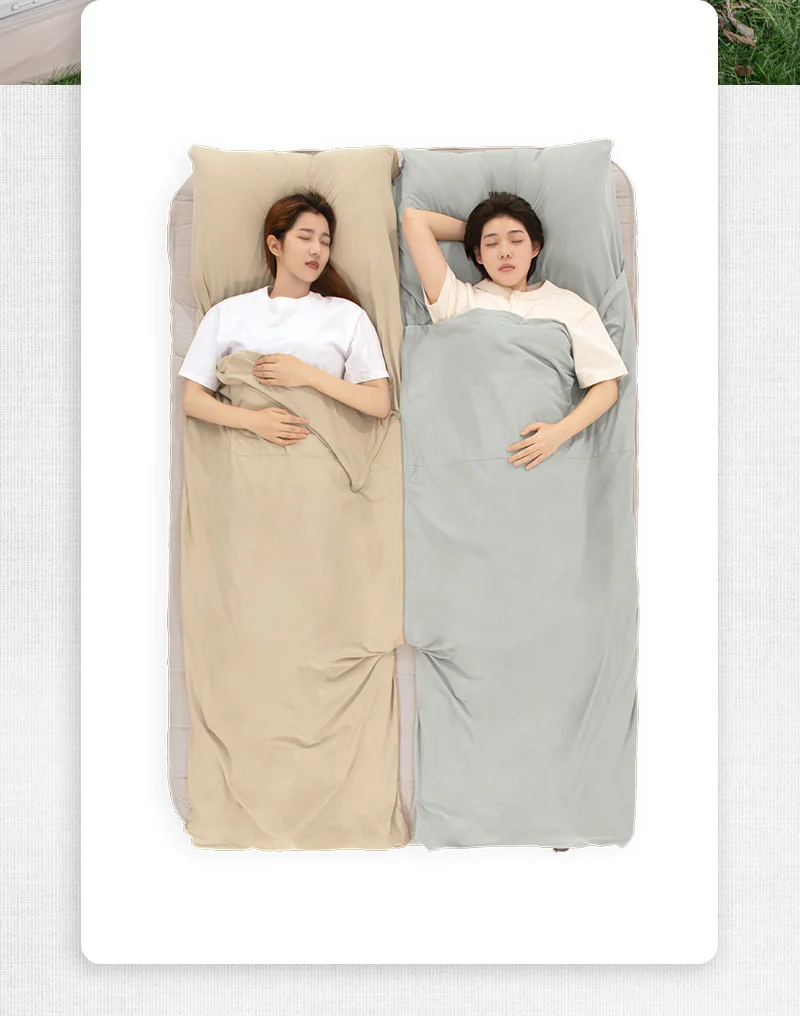 Description Picture 6 of itemNaturehike Cotton Sleeping Bag Liner Silky Ultralight Travel Hotel Sleeping Bag Liner Splicable Envelopes Backpack Camping Sheet