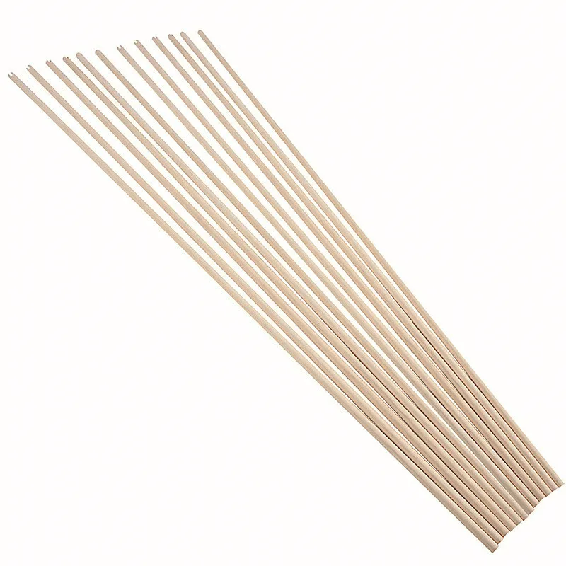 Flèches En Bois Pour Tir à L'arc – 31 Pouces (80cm), Plumes De Dinde 5 Pouces, OD 8mm – Lot De 6 Ou 12