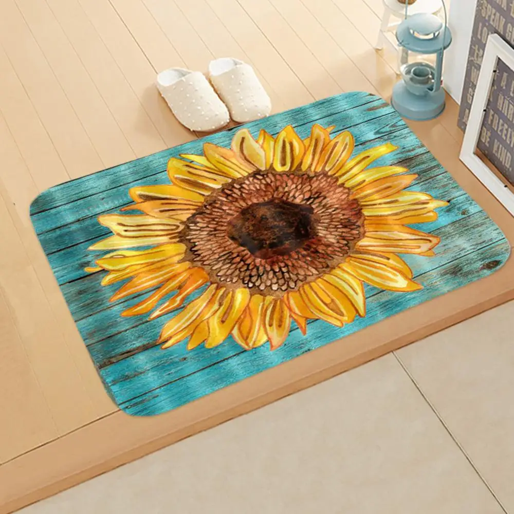 ALAZA Sunflower Floral Print Black Yellow Shag Collection Non-Slip Area Rug Carpet Doormat for Kitchen Entryway Living Room Bedroom Sofa 1'7 x 3'3 ALAZA Sunflower Floral Print Black Yellow Shag Collection Non-Slip Area Rug Carpet Doormat for Kitchen Entryway Living Room Bedroom Sofa 1'7 x 3'3