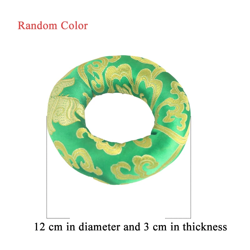 12CM Bowl mat Непальский ручной Тибетский Поющий Набор декоративных настенных блюд резонансная исцеляющая медитационная чаша для йоги с молотком - Цвет: 12CM Bowl mat