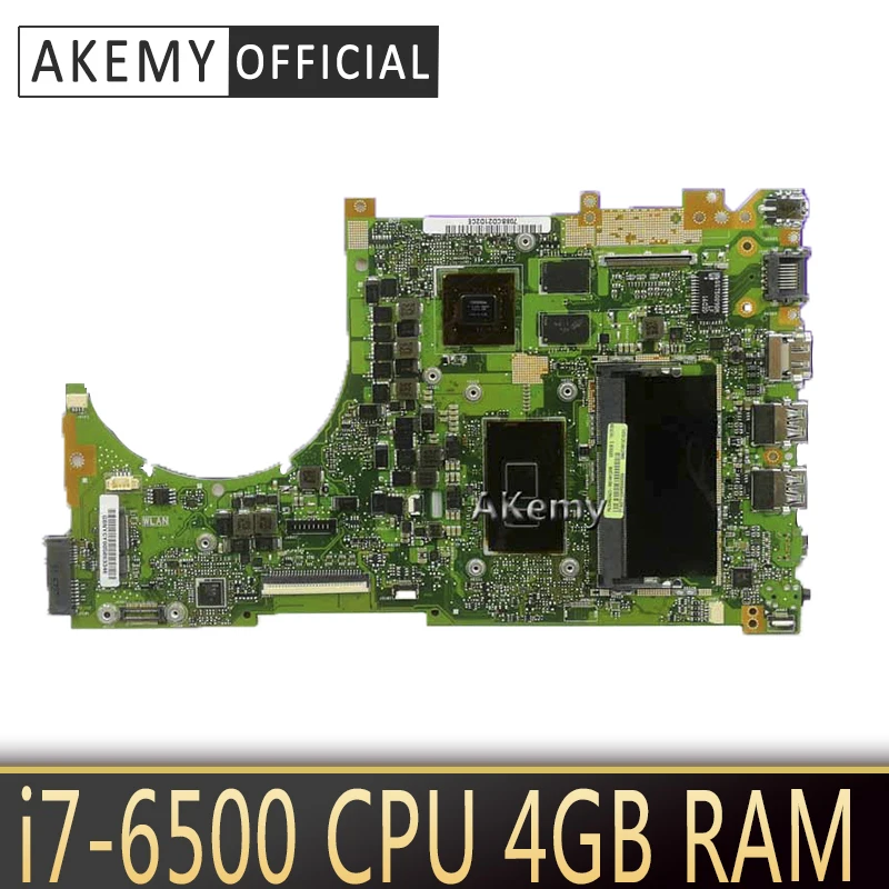 Akemy Q553UB Laptop motherboard for ASUS Q553UB Q553UB Q553UQ Q553U Q553 Test original mainboard