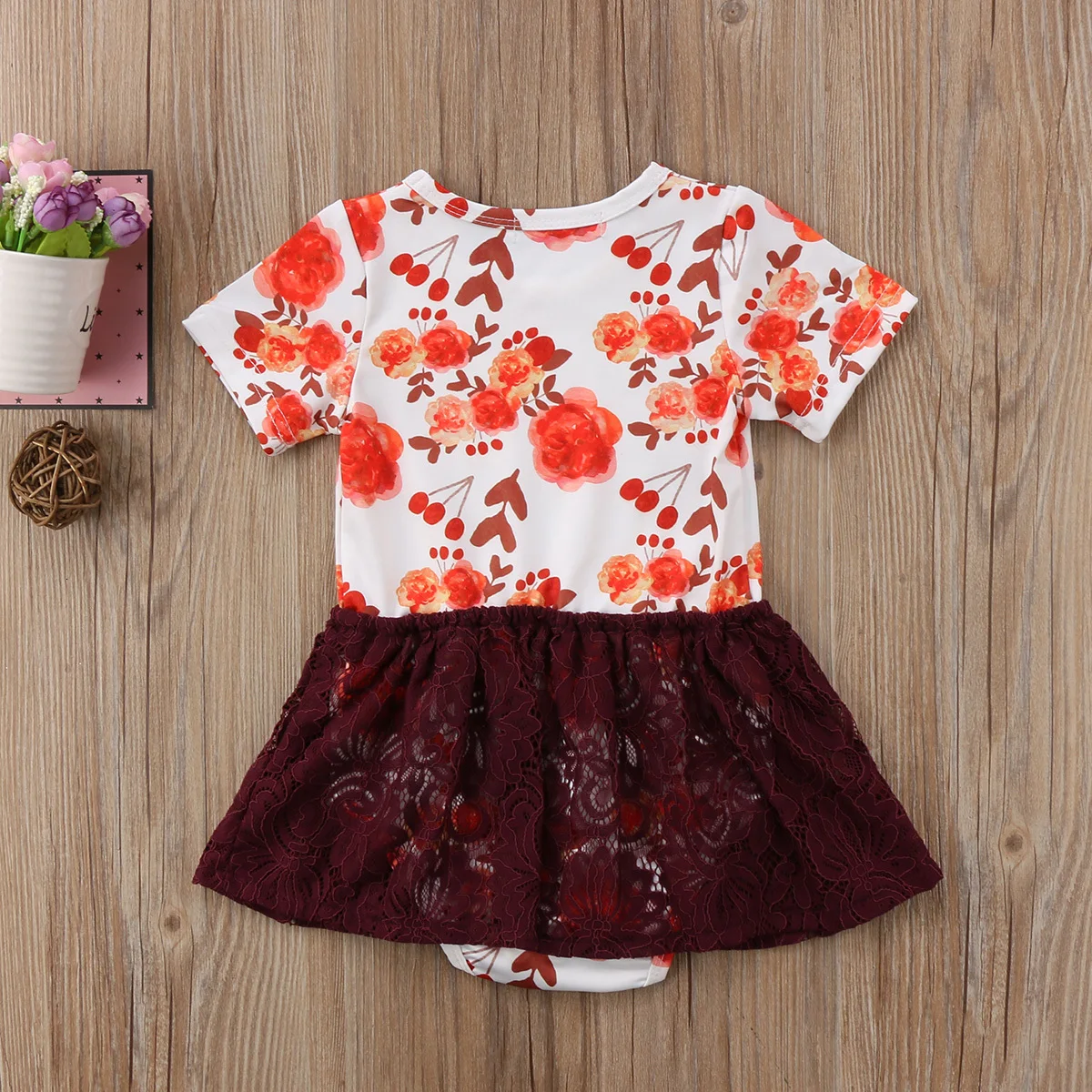Emmababy Одежда для новорожденных девочек летнее Хлопковое платье-пачка с короткими рукавами и цветочным принтом для детей от 6 до 24 месяцев, Pudcoco Vestidos
