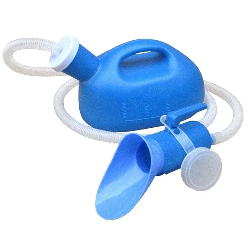 

Urinal Pee Bottle Universal Portable 2000ML with Female Adapter for Hospital Camping Car Travel Blue