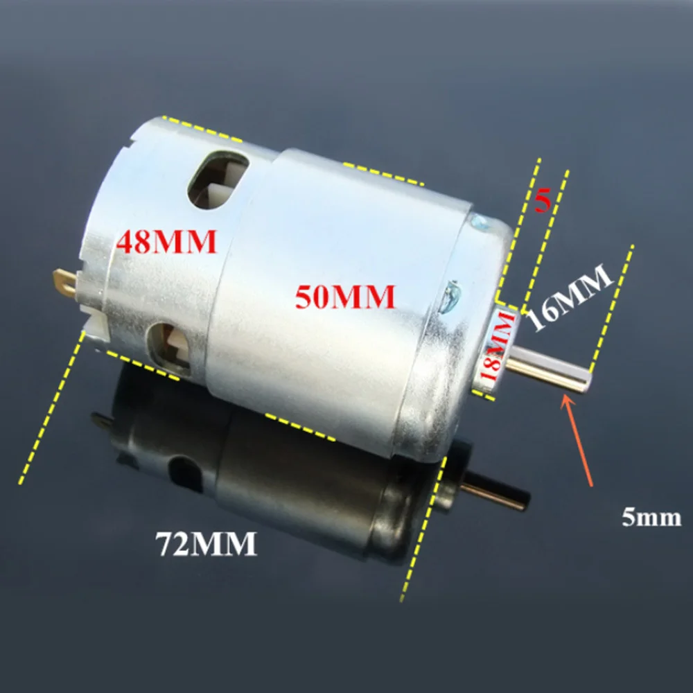 DC 12 V-24 V двигатель с большим крутящим моментом высокой мощности с низким уровнем шума 895 мотор двойные шариковые подшипники с низкой скоростью 3000-6000 об/мин Обновленный двигатель