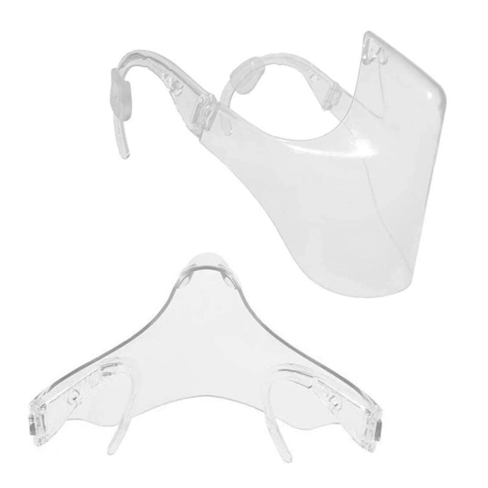 Многоразовая прозрачная маска для лица взрослых и мужчин прочная закрывающая