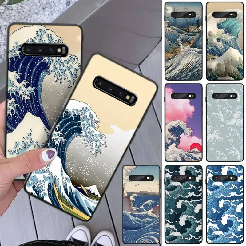 The Great Wave off Kanagawa Мягкий силиконовый чехол для телефона Samsung S5 6 7 8 9 10 S8 S9 S10 plus S10E lite
