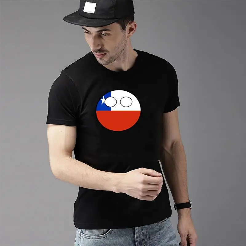 

Fashion countryball laenderball land heimat chile tshirts mens s-5xl fitted natural